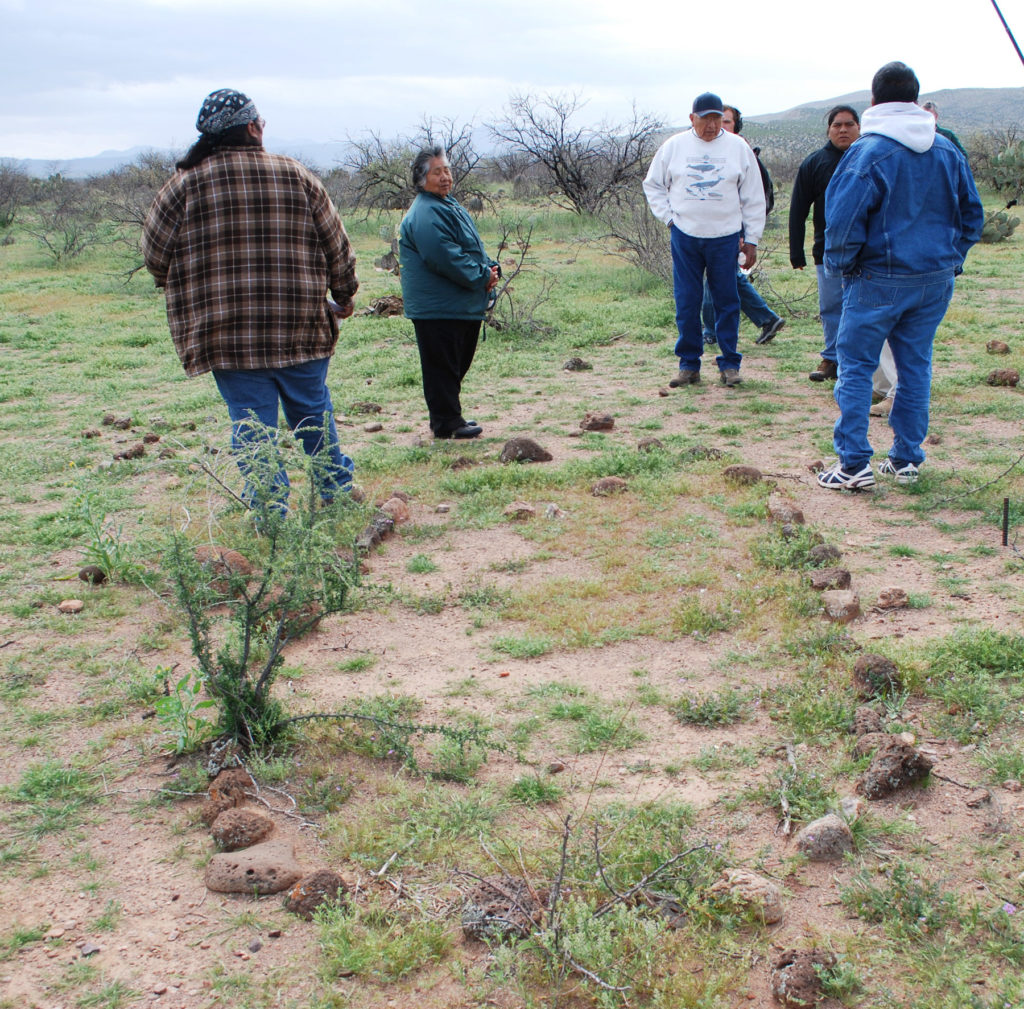 O'odham Tribal Members at Sobaipuri site