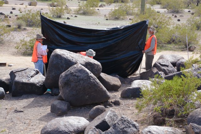 Improvised Shade at Painted Rocks