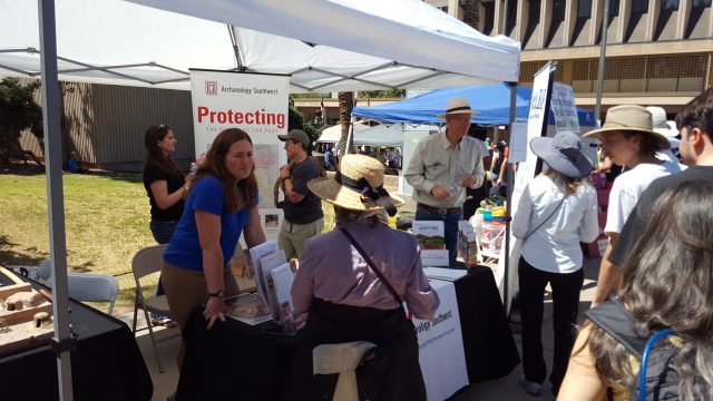 Archaeology Southwest’s booth at the Science Rally.