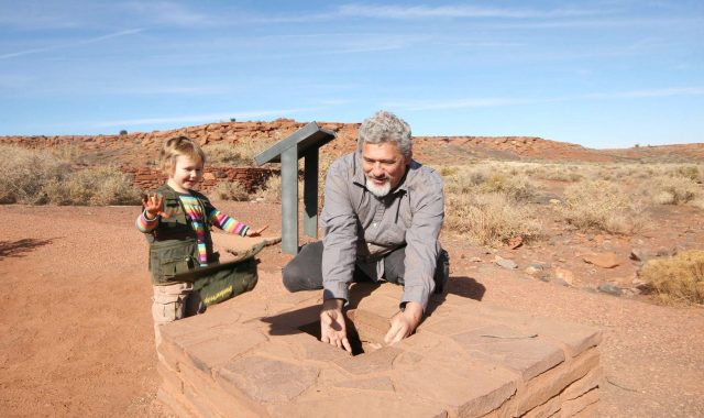 Doug and Ella at Wupatki