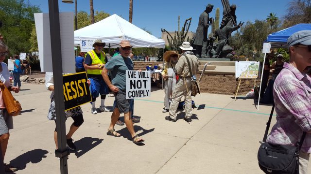 Marching for science.