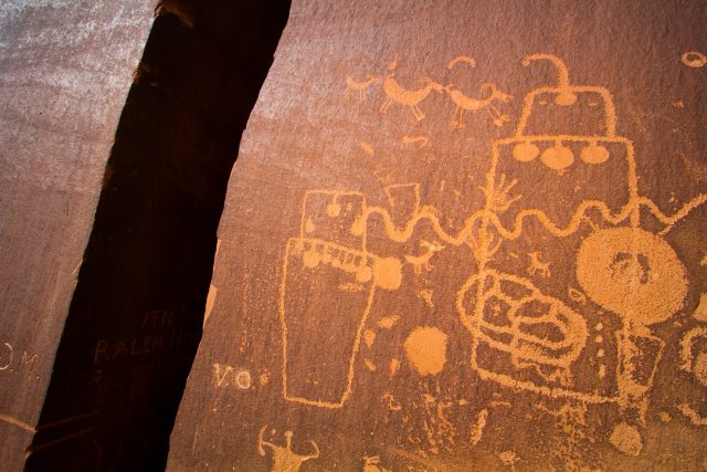 Petroglyphs in the Eastern Fremont Tradition. Image: Jonathan Bailey