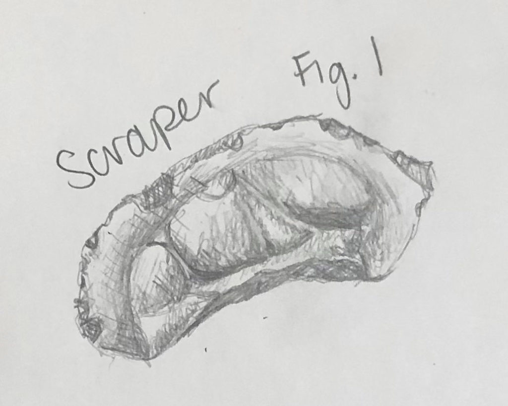 I illustrated the scraper tool we found.