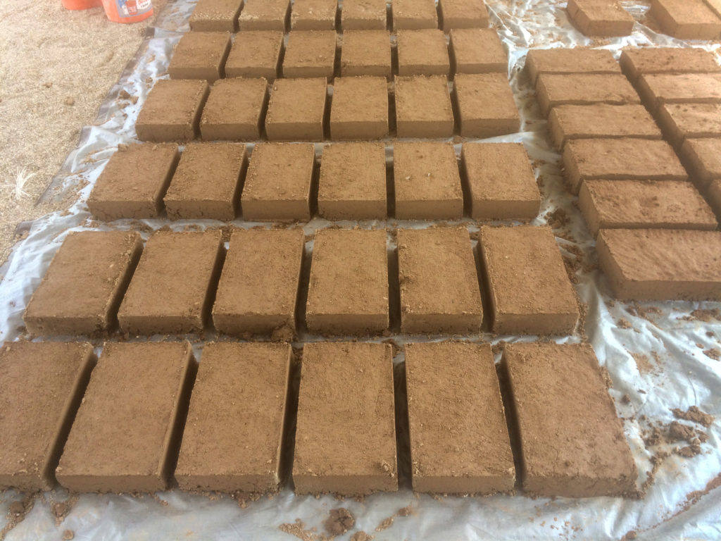 Adobe Bricks Drying