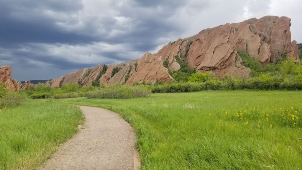 On the trail in Roxborough State Park, 2019. This is just 10 minutes from where I grew up!