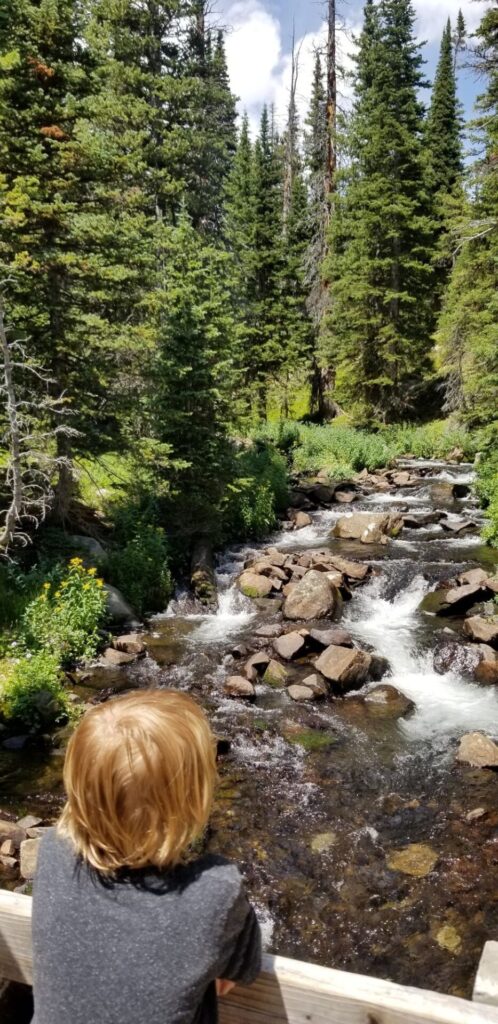 With my son in Brainard Lake Recreation Area, 2020.