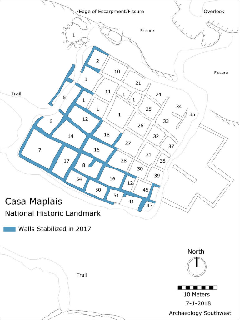 Casa Malpais 2018 Stabilized Walls