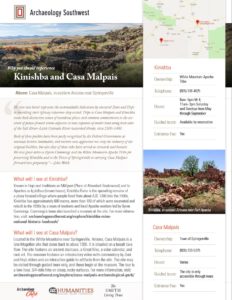 Casa Malpais and Kinishba handout