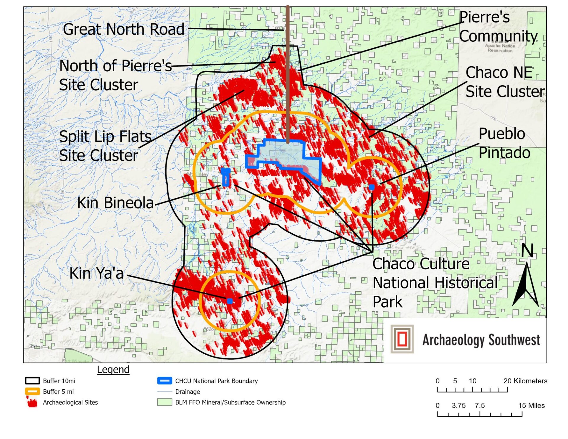 Map shows the footprint of the 5- and 10-mile protection zones.