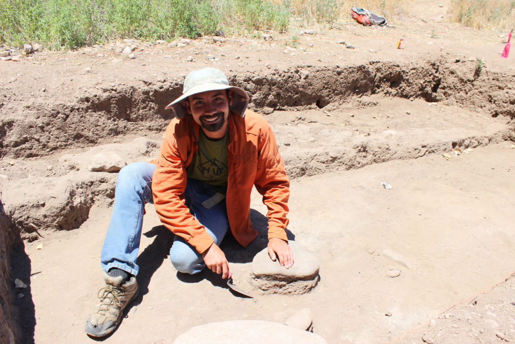 Chris at Field School