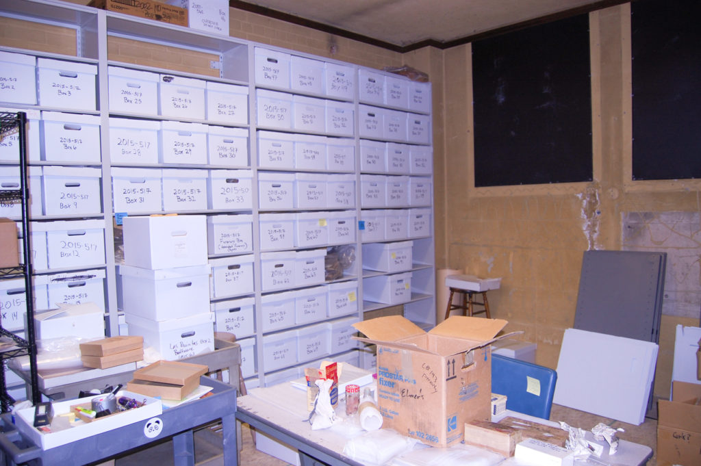 After spending time in the freezer at the Arizona State Museum to kill any bugs that might be present, the material was given an initial site-level sort and reboxed. Image: Courtesy of Arthur Vokes