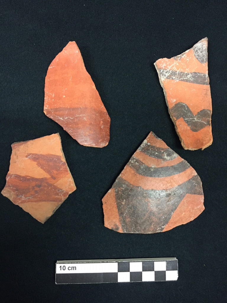 Early Pueblo red ware sherds