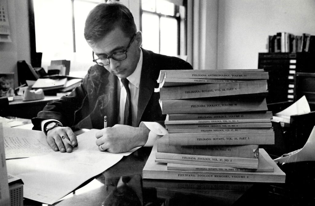 My dad, Ed Nash, editing a manuscript at the Field Museum in 1965.