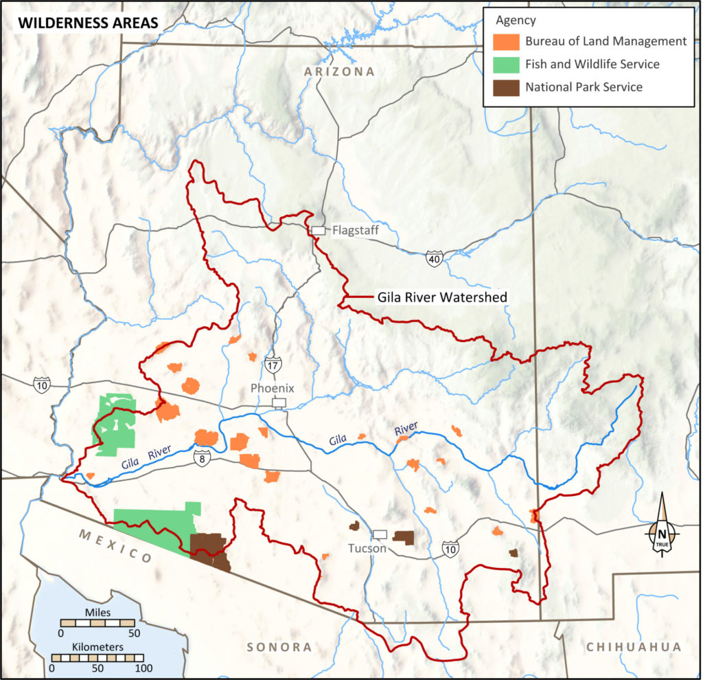 Wilderness Areas in the Gila Watershed