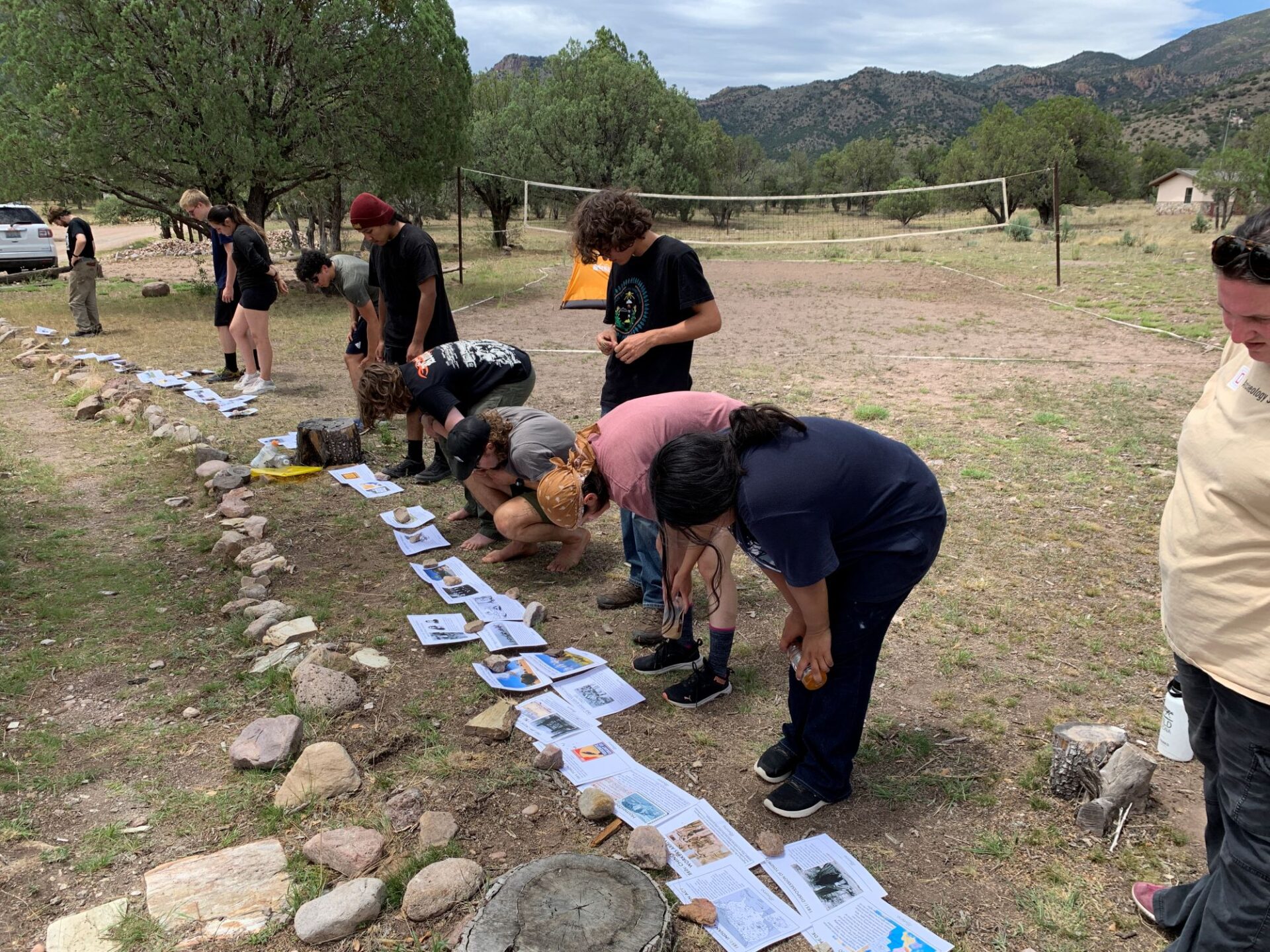 The Wild AZ Youth Conservation Corps 2024 cohort taking in the “Hidden Narrative.”