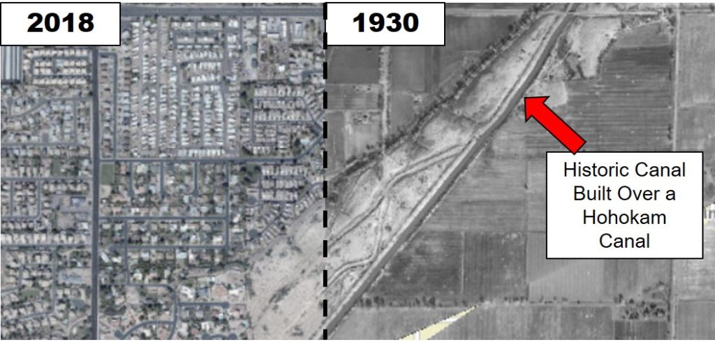 Hohokam Canals-1930 vs Today