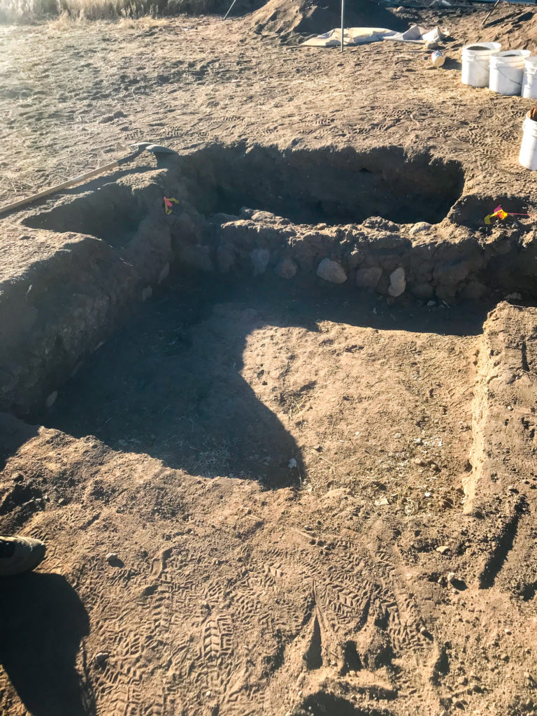The room we have been excavating at the Gila River Farm site.