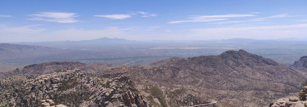 Looking out onto the Tucson Basin from Windy Point Vista. Image: Beatriz Barraclough-Tan