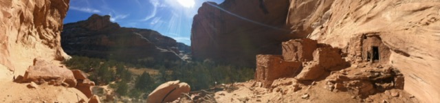 Cliff dwelling.