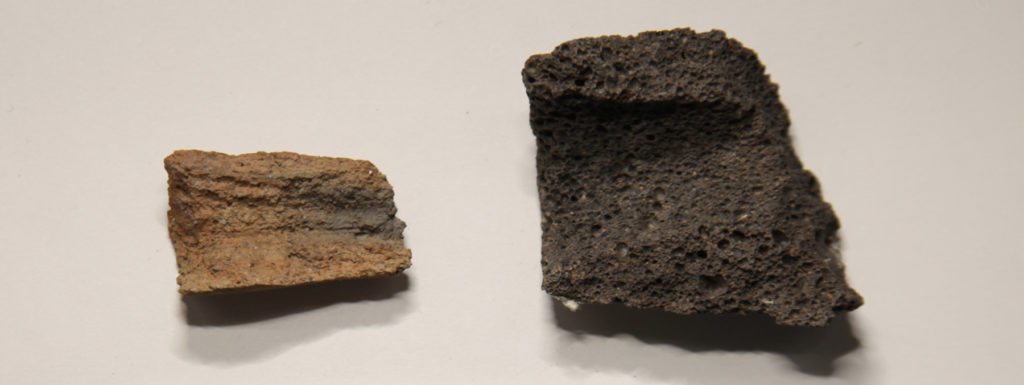 Pipe fragments recovered from the Bouse Well
