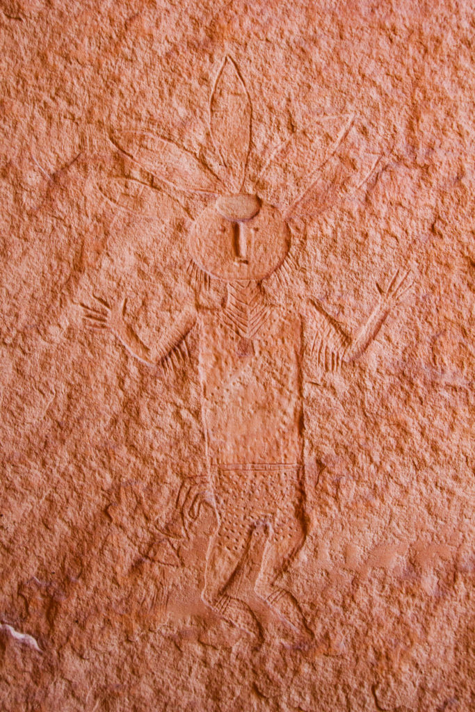 This Navajo petroglyph goes beyond usual carving techniques to create an intricately dimensional image. Despite the significance of this sacred place to Navajo culture, it was proposed as an expedited energy zone under the failed Public Lands Initiative and was subsequently removed from National Monument protections by Donald Trump’s proclamation. © Jonathan Bailey