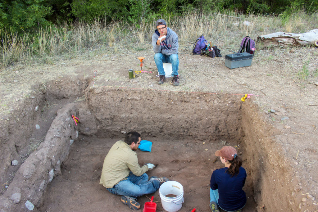 James Kailey and Sean at an excavation