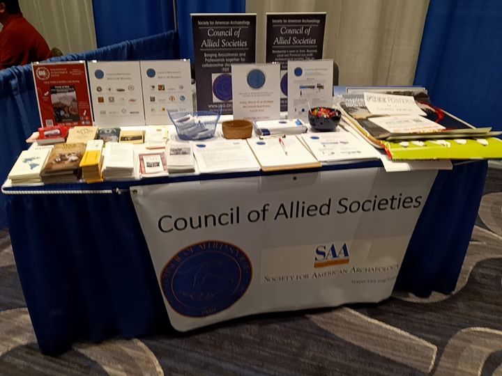 Archaeology Southwest volunteer Jaye Smith gave a meeting paper and volunteered at the meeting in many capacities, including at the Council of Allied Societies booth in the exhibit hall.