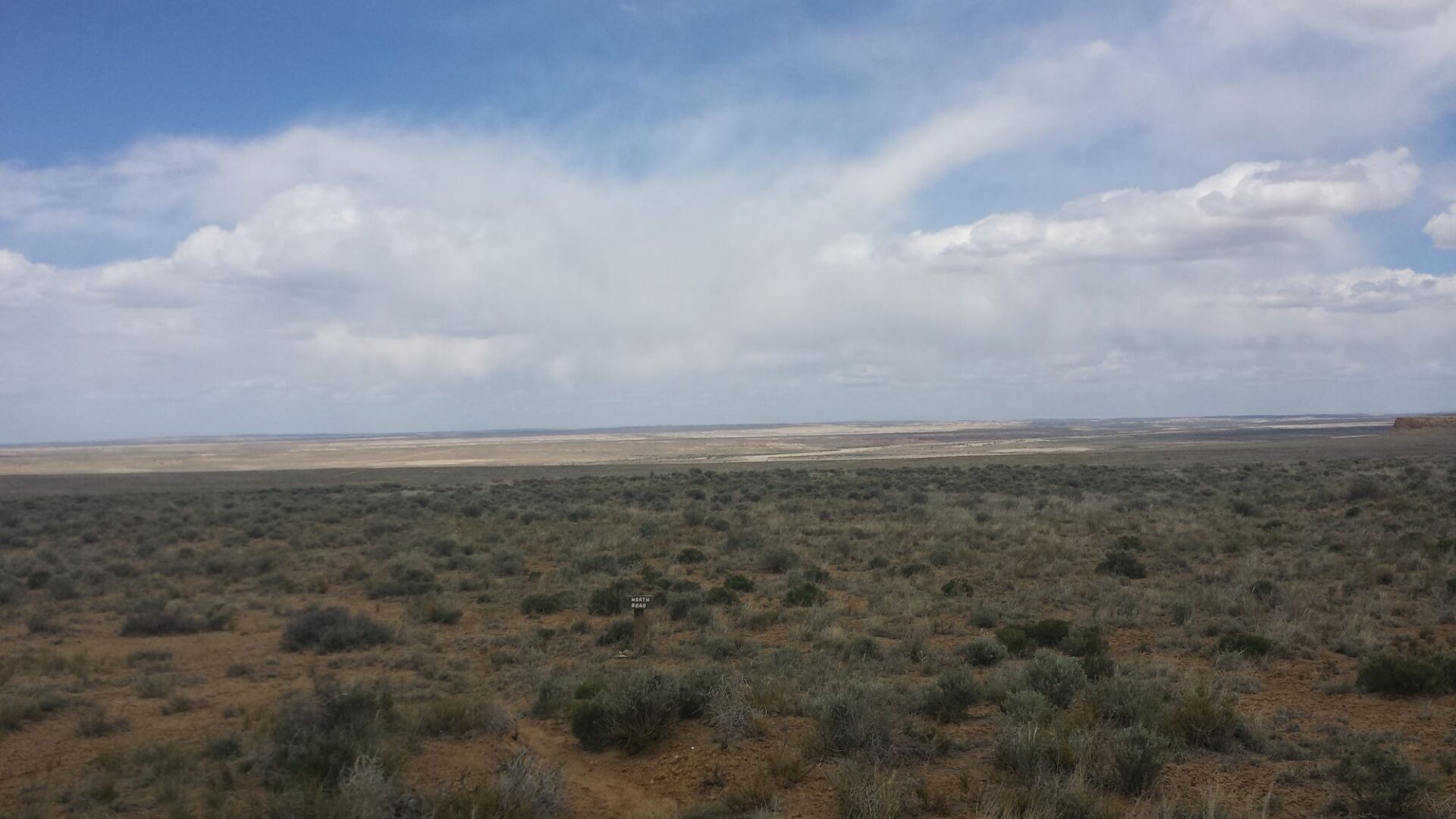 Looking north along Chaco’s Great North Road toward the site of Pierre’s. (Pierre’s is also in the banner image above this post.)