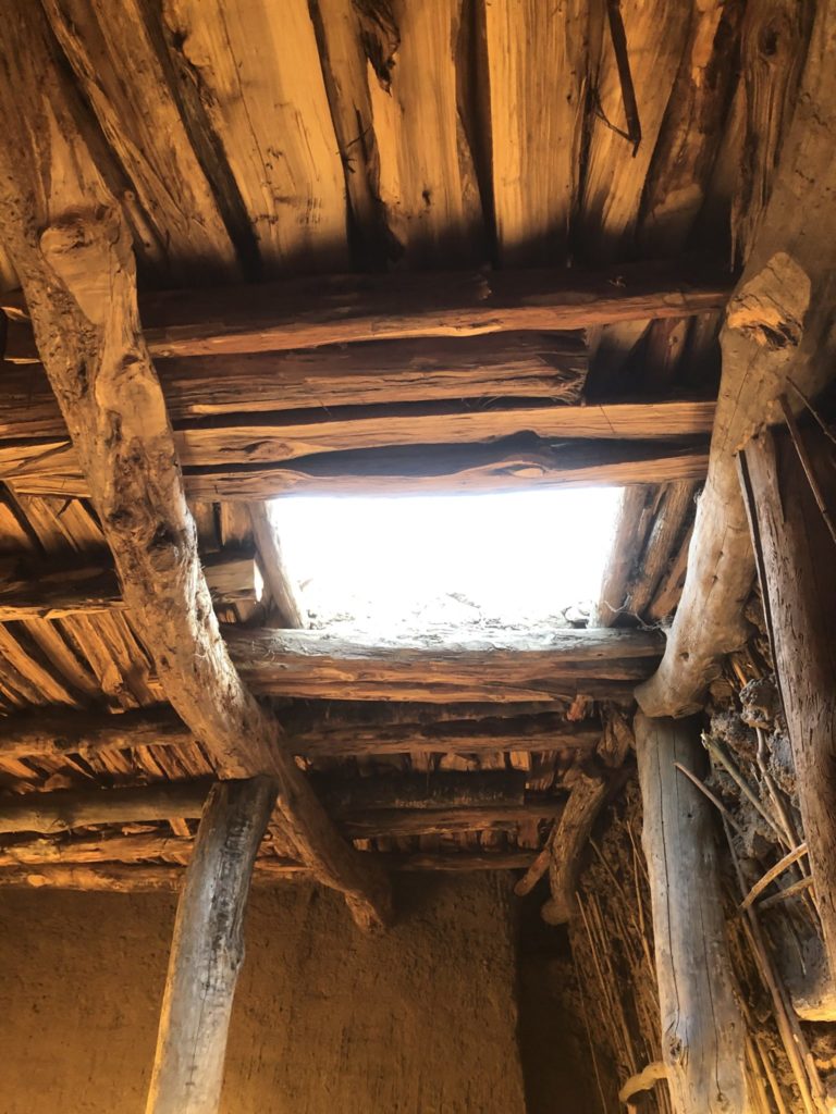 Looking up through hatch