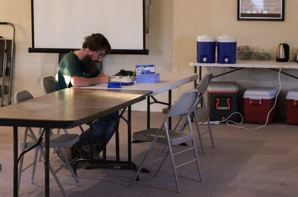 Max Forton hard at work planning our survey work for the next few weeks.