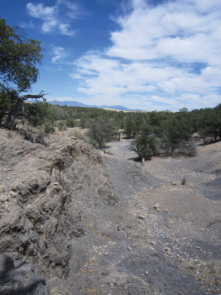 Mule Creek obsidian source, southwestern New Mexico.