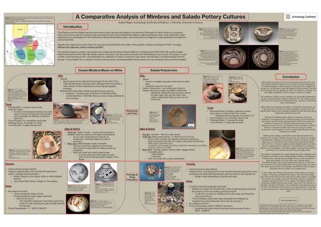 “A Comparative Analysis of Mimbres and Salado Pottery Cultures.” By Gabby Pfleger. Download the PDF <a href="https://www.archaeologysouthwest.org/wp-content/uploads/Pfleger-ceramic-technology.pdf"> here. </a>