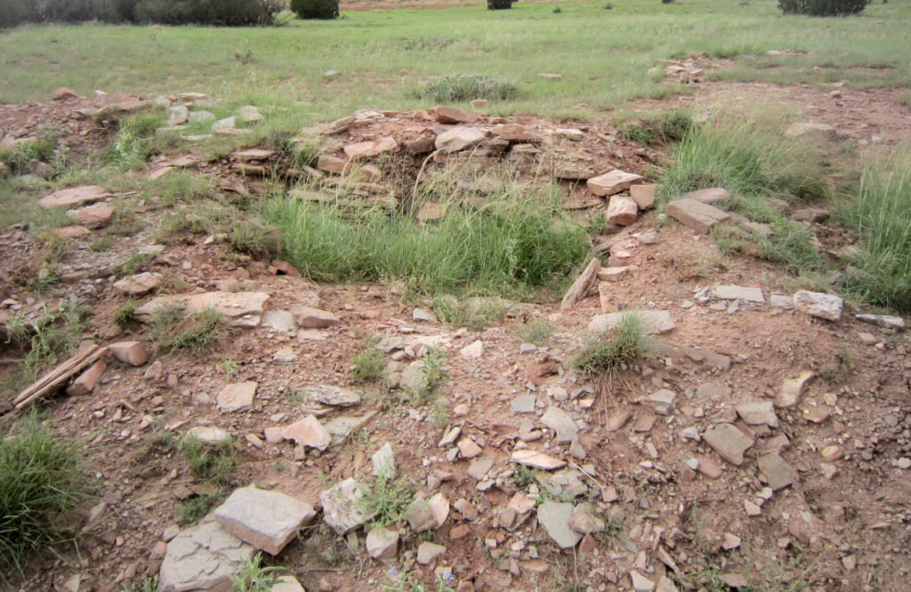 Damage caused by a looter at an archaeological site in east-central Arizona. Image: Douglas W. Gann