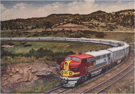 The Super Chief in a 1951 ad.