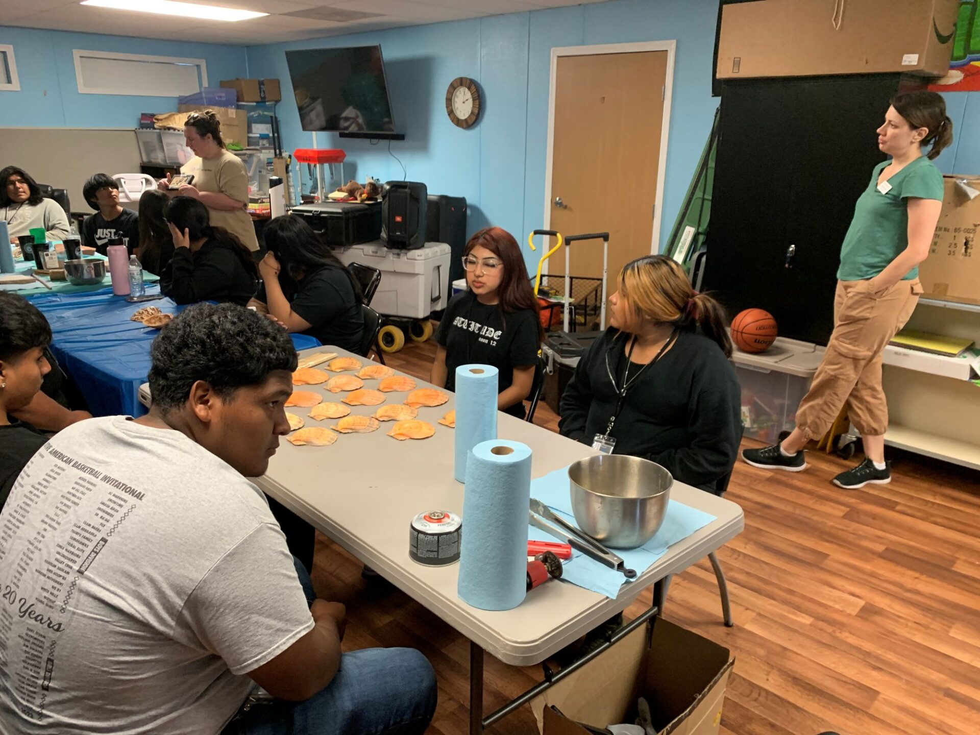 Sara and Shannon teach youth in the San Lucy District’s Youth Summer Workers Program.