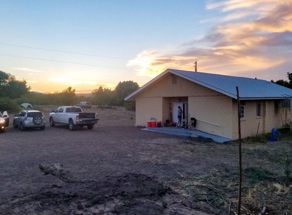 View of headquarters from atop our experimental adobe structure. Image: Sean White