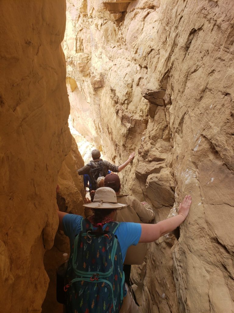 “Be careful—that rock is loose!” At Chaco Culture National Historical Park. Image: Emilee Simpson