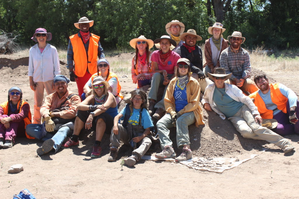 Our 2018 field school crew, ready to finish putting that dirt we’re sitting on back where it came from.