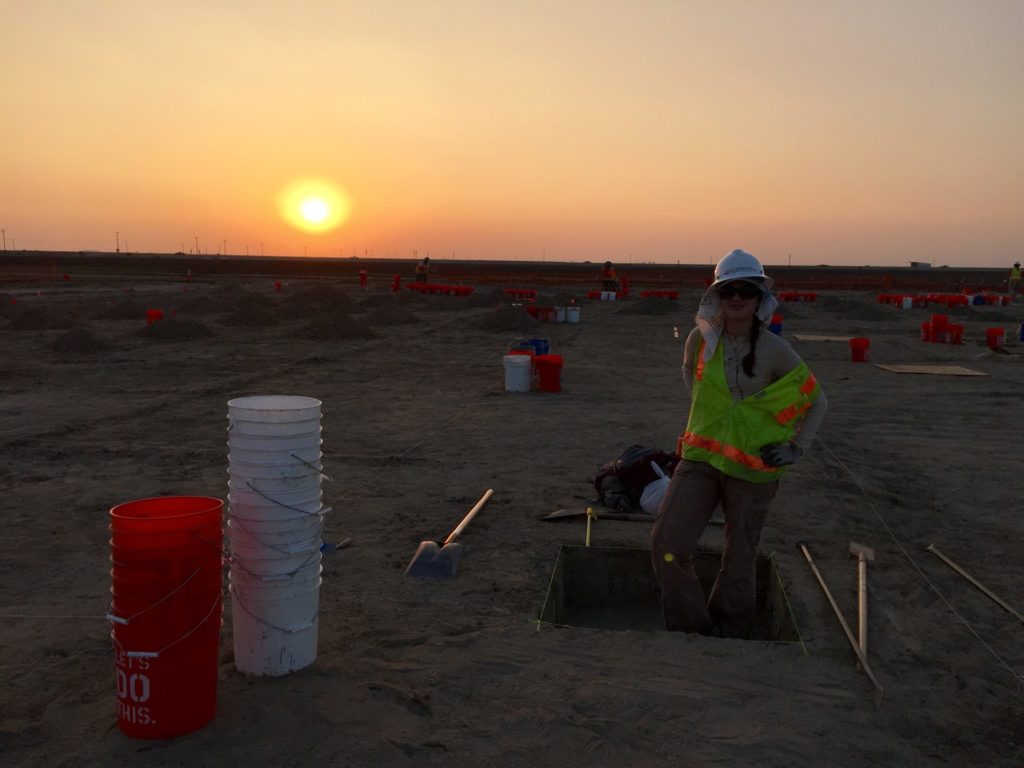 Testing project for a solar field in central California, 2014. Note the variety of breaker bars—it was like excavating concrete. Image: Erica Maier