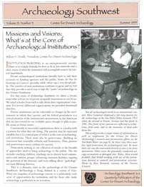 <a href="https://www.archaeologysouthwest.org/pdf/arch-sw-v13-no3.pdf"><strong>What’s at the Core of Archeological Institutions? </strong>(13-3)</a>