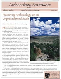 <a href="https://www.archaeologysouthwest.org/pdf/arch-sw-v15-no1.pdf"><strong>Preserving Archaeology on an Unprecedented Scale</strong> (15-1)</a>
