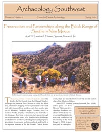 <a href="https://www.archaeologysouthwest.org/pdf/arch-sw-v18-no2.pdf"> <strong>Preservation and Partnerships along the Black Range of Southern New Mexico</strong> (18-2)</a>