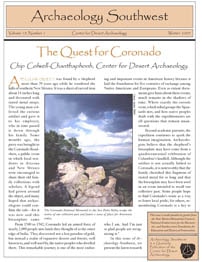 <a href="https://www.archaeologysouthwest.org/pdf/arch-sw-v19-no1.pdf"><strong>The Quest for Coronado </strong>(19-1)</a>
