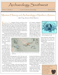 <a href="https://www.archaeologysouthwest.org/pdf/arch-sw-v19-no2.pdf"><strong> Mormon History and Archaeology in Northern Arizona</strong> (19-2)</a>