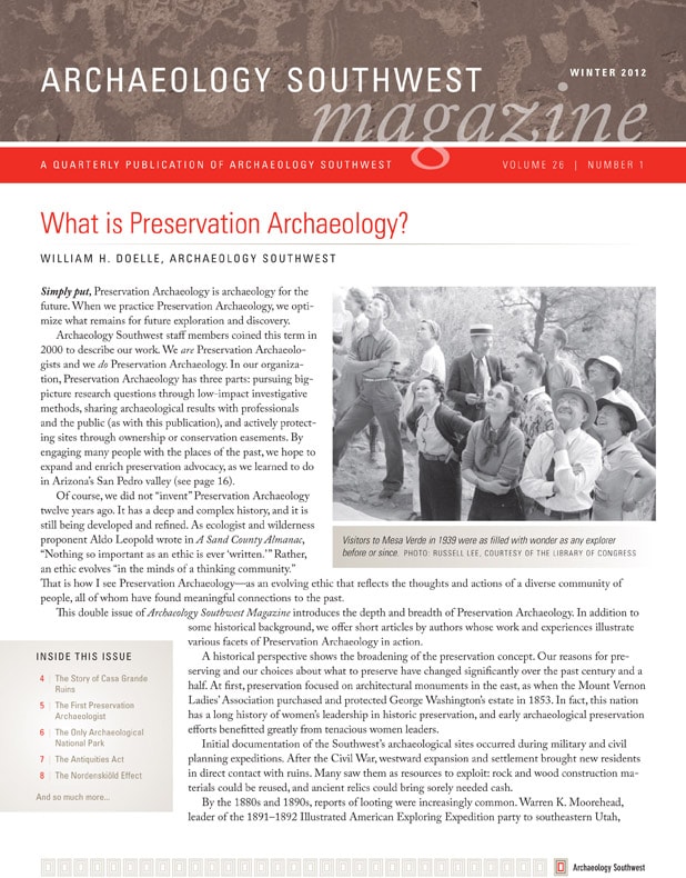 What Is Preservation Archaeology? Cover