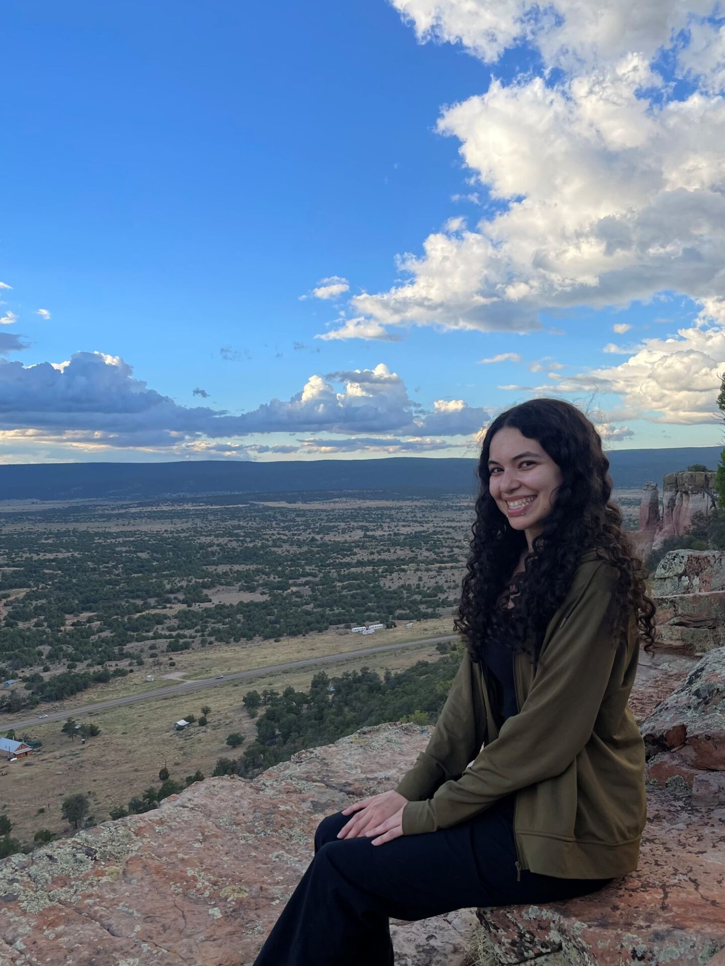 The feeling of contentment after a tough hike, especially when working toward a beautiful view.