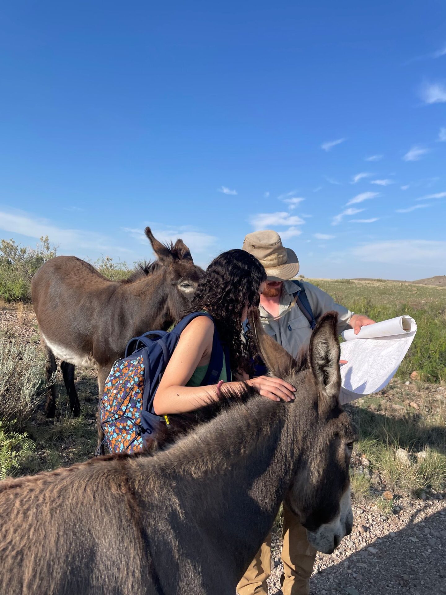 Learning to find myself on a map with a few new friends!