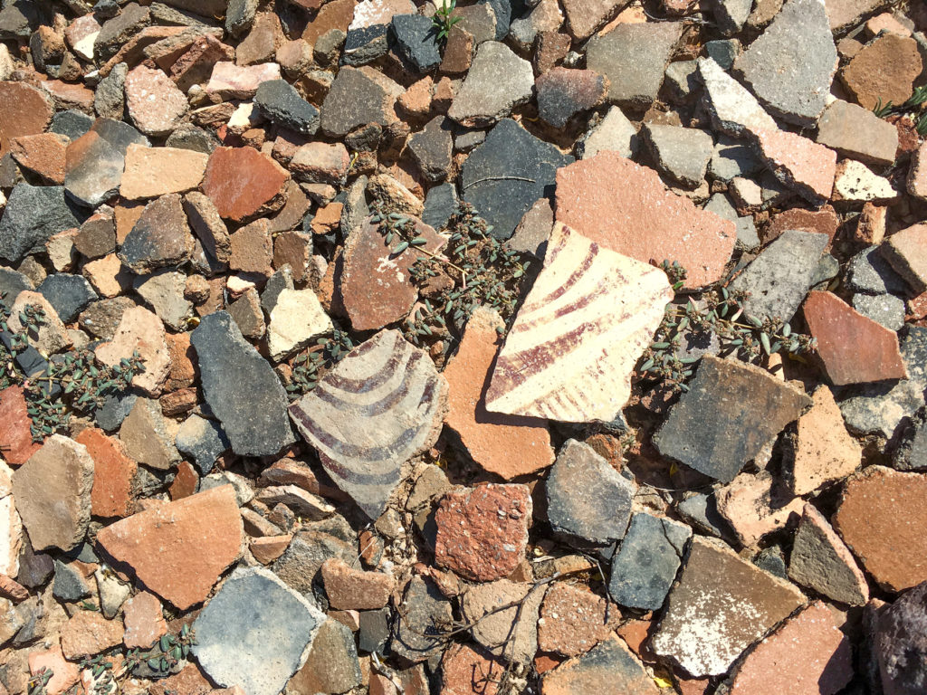 Red-on-buff Sherds