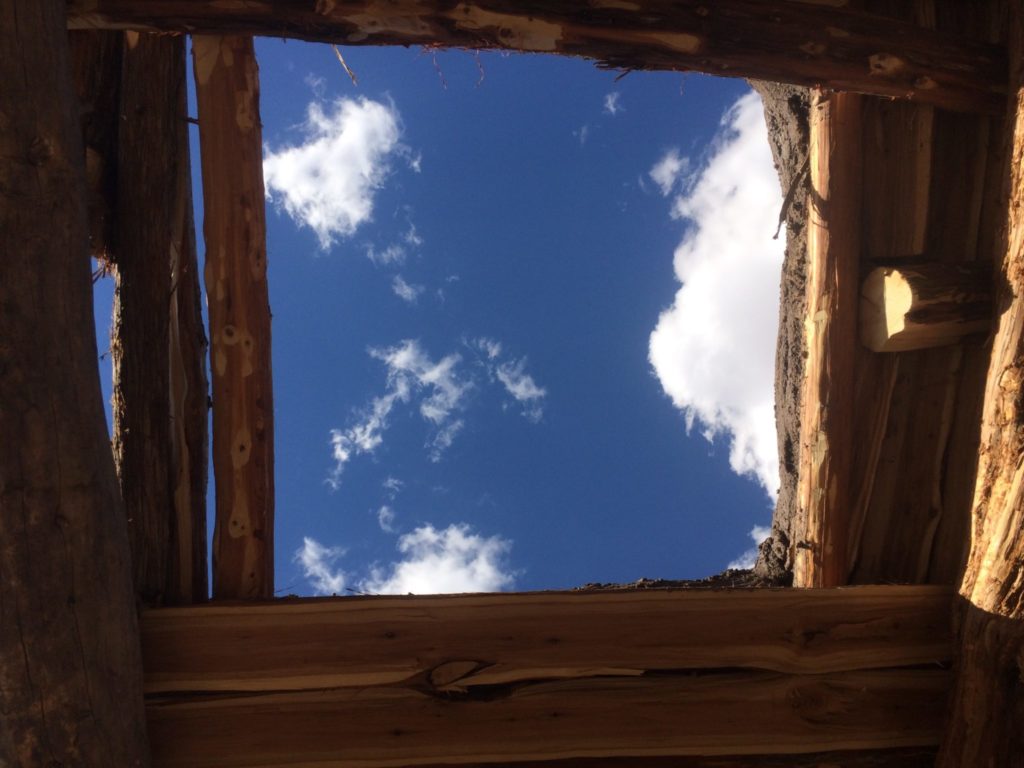 Looking up the hatch