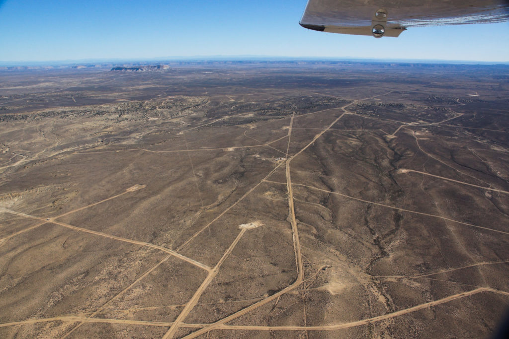 Well Pads near Huerfano Mountain